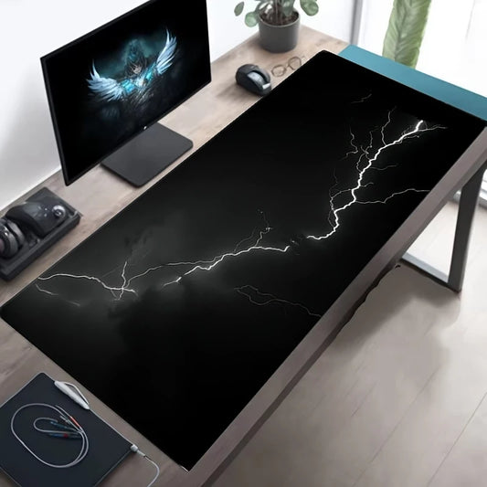 Lightning Gamer Cabinet Deskmat Anime Mouse Pad Large Size Computer Accessories Rubber Mat Gaming Laptops Mousepad Mats PC